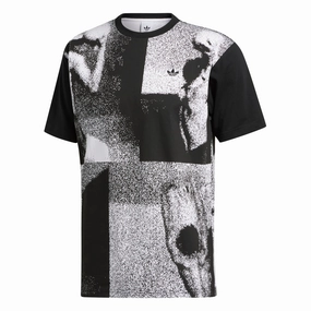 Adidas Men's Streetball Sport Tee Shirt, Black / White