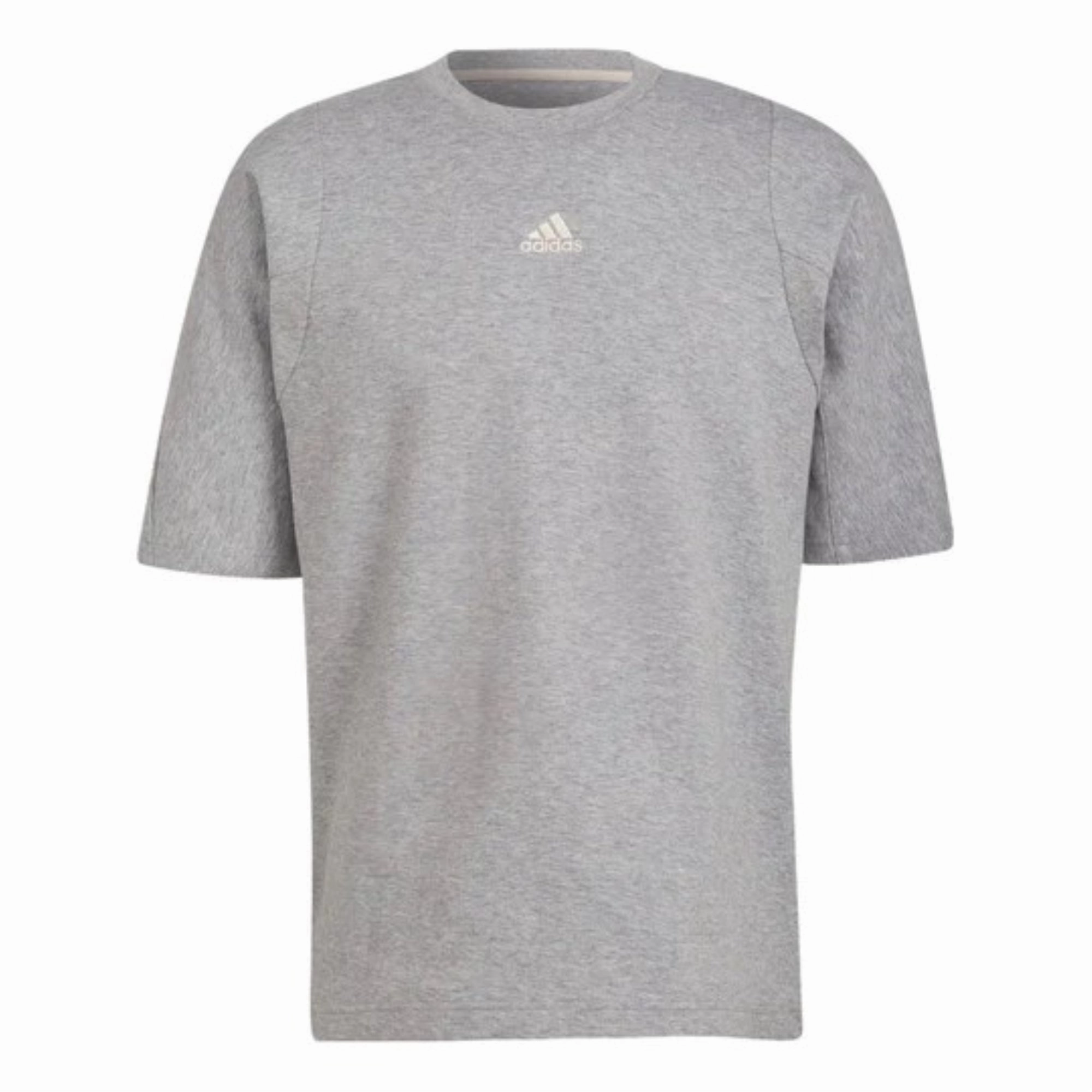 adidas Men's Studio Lounge Tee, Medium Grey Heather