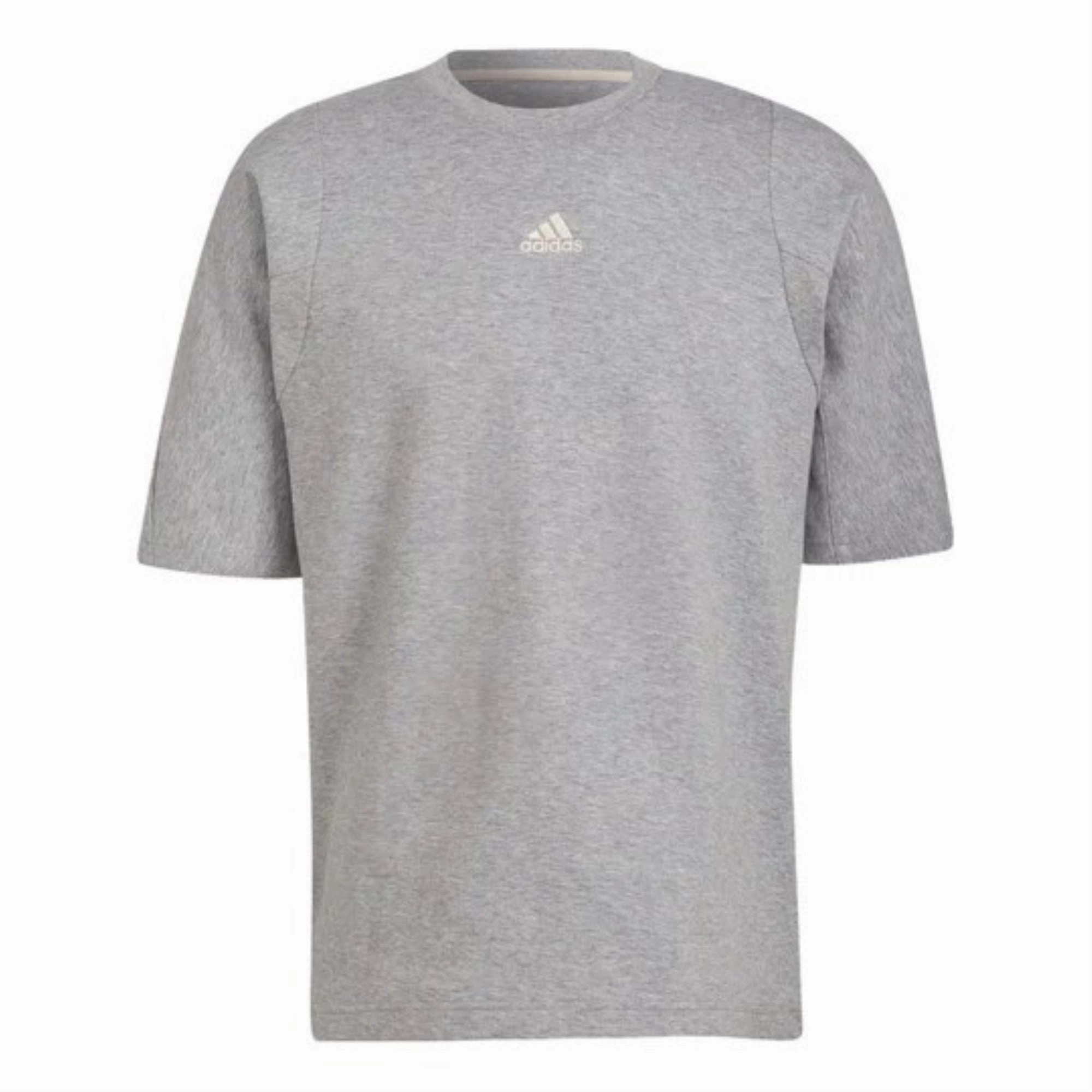 adidas Men's Studio Lounge Tee, Medium Grey Heather