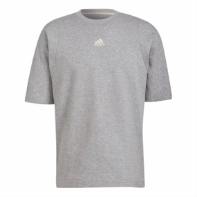 adidas Men's Studio Lounge Tee, Medium Grey Heather