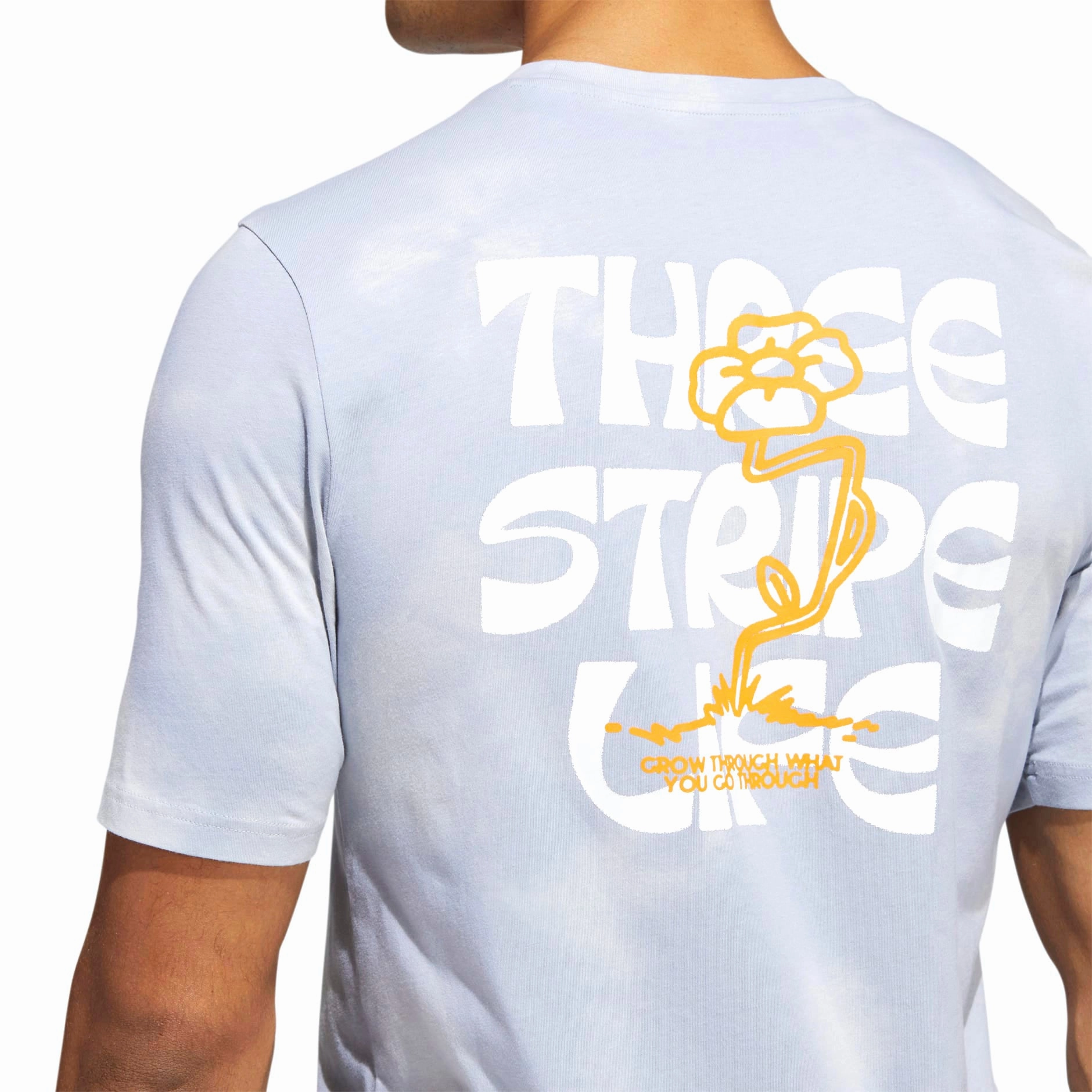 Adidas Men's Summer Madness TSL Graphic Tee, Halo Silver