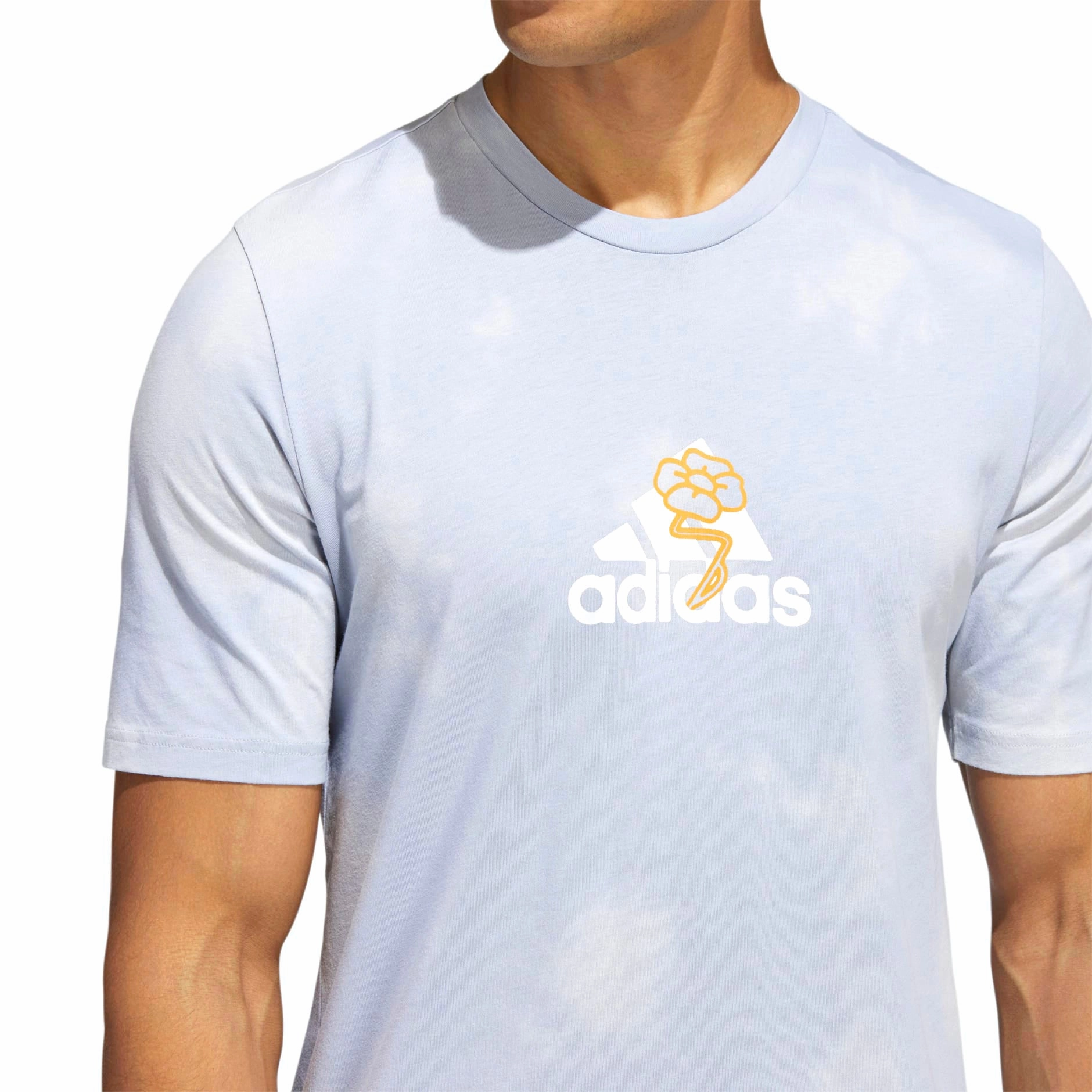 Adidas Men's Summer Madness TSL Graphic Tee, Halo Silver