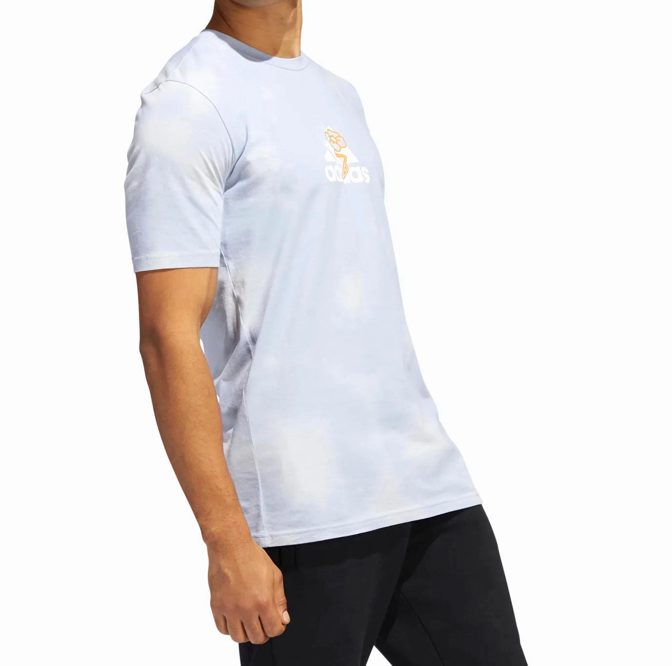 Adidas Men's Summer Madness TSL Graphic Tee, Halo Silver
