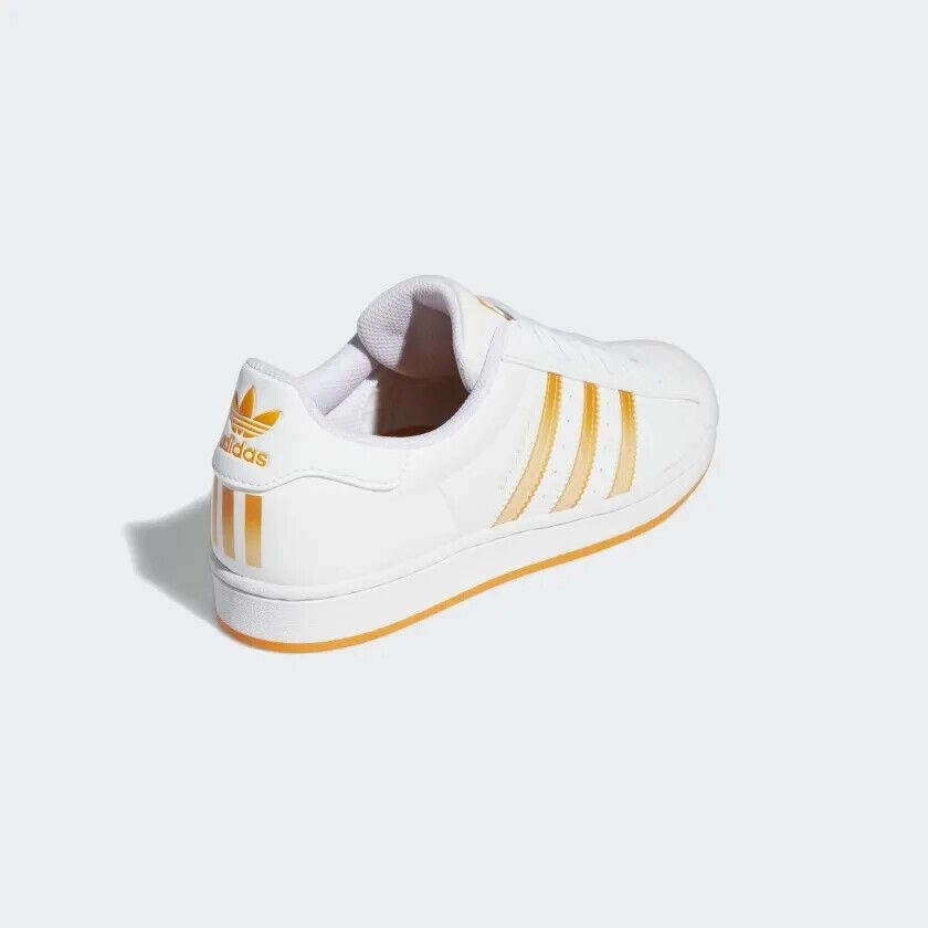 Adidas Men's Superstar Low Shoes, Cloud White/Orange Rush/Acid Orange