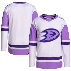 A.Ducks Fights Cancer Primegreen Authentic Blank Practice Jersey Stitched American Hockey Jerseys
