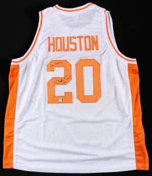 Allan Houston Signed Tennessee Volunteers Jersey Inscribed GO VOLS ! (PSA COA)