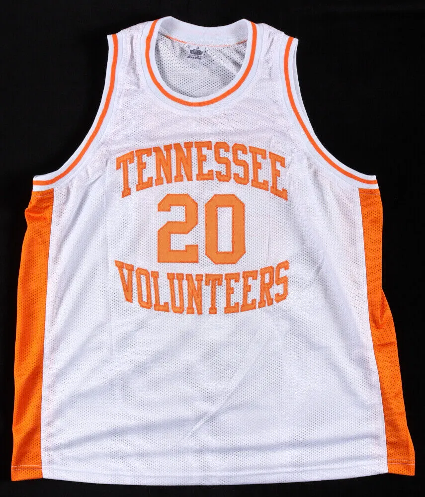 Allan Houston Signed Tennessee Volunteers Jersey Inscribed GO VOLS ! (PSA COA)