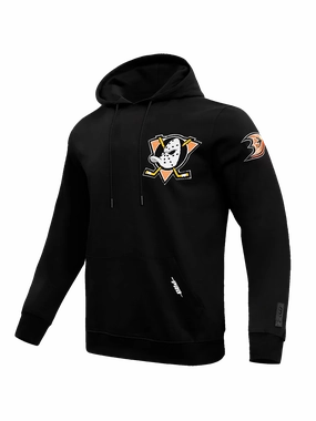 Anaheim Ducks Pro Standard NHL Team Chenille Hoodie Jumper - Black