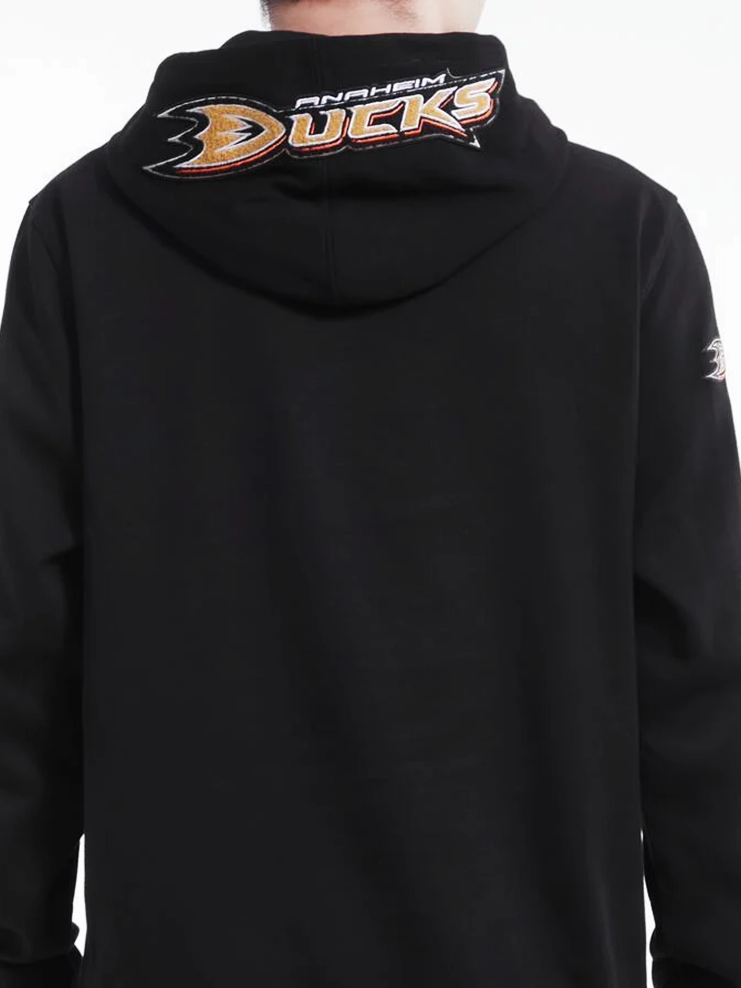 Anaheim Ducks Pro Standard NHL Team Chenille Hoodie Jumper - Black