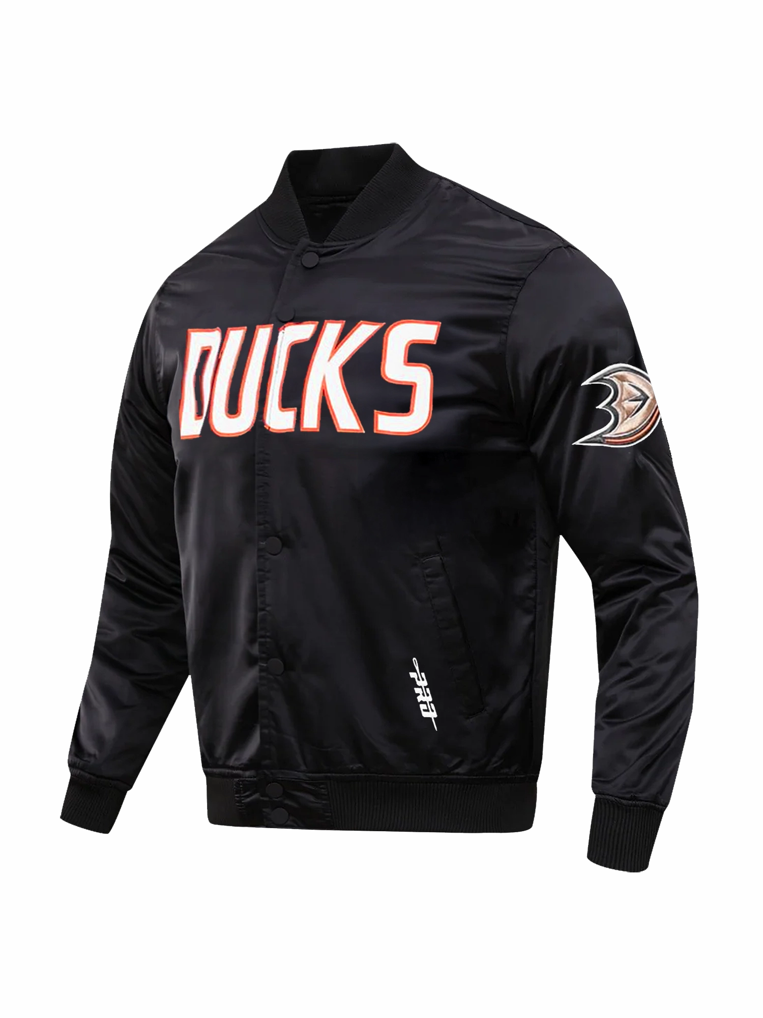 Anaheim Ducks Pro Standard NHL Team Classic Satin Button Jacket - Black