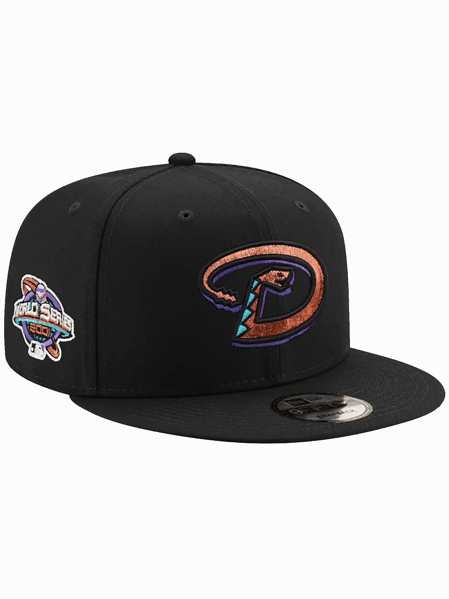 Arizona Diamondbacks New Era MLB World Series Patch 9FIFTY Snapback Hat - Black