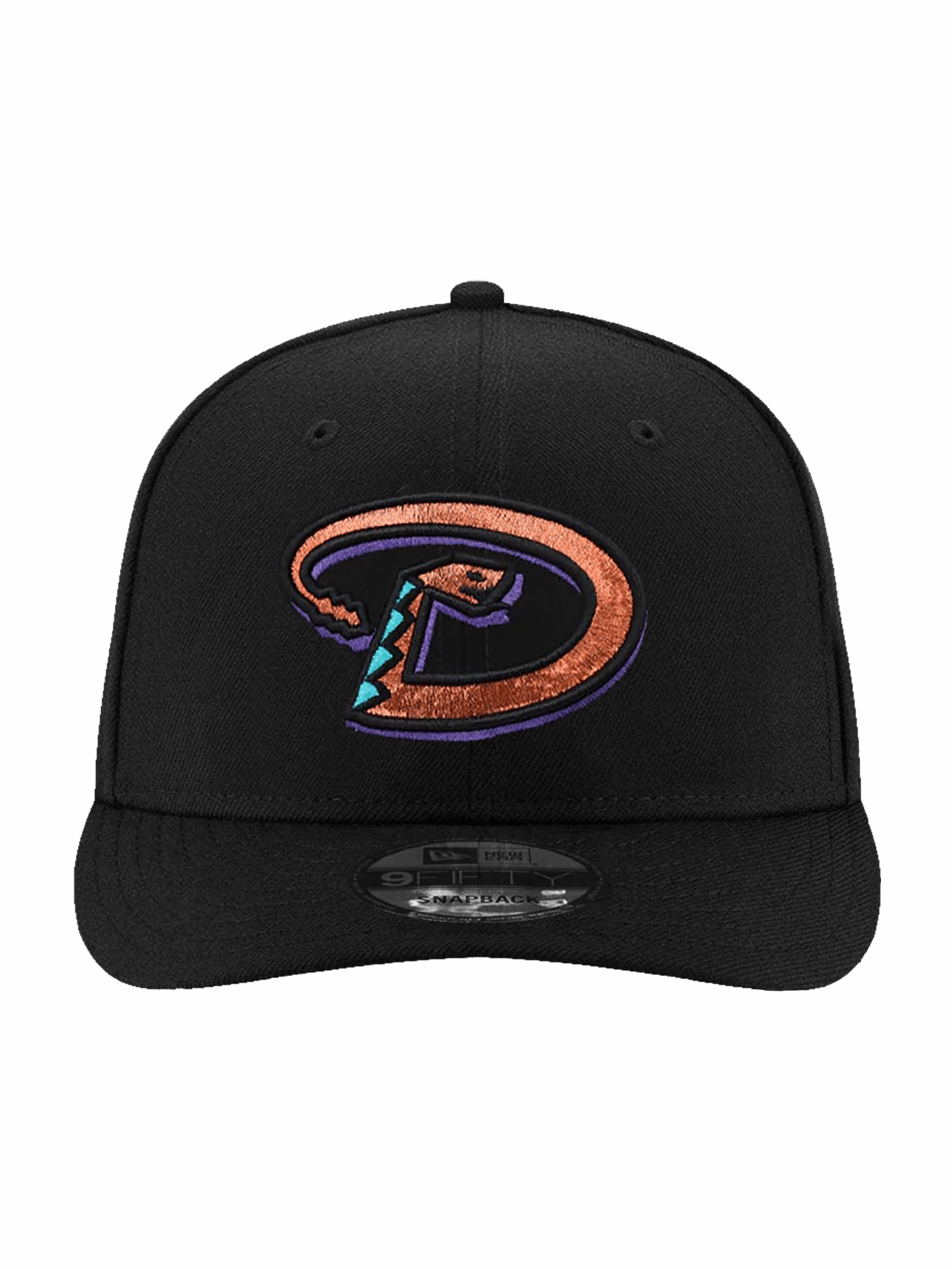 Arizona Diamondbacks New Era MLB World Series Patch Pre-Curved 9FIFTY Snapback Hat - Black