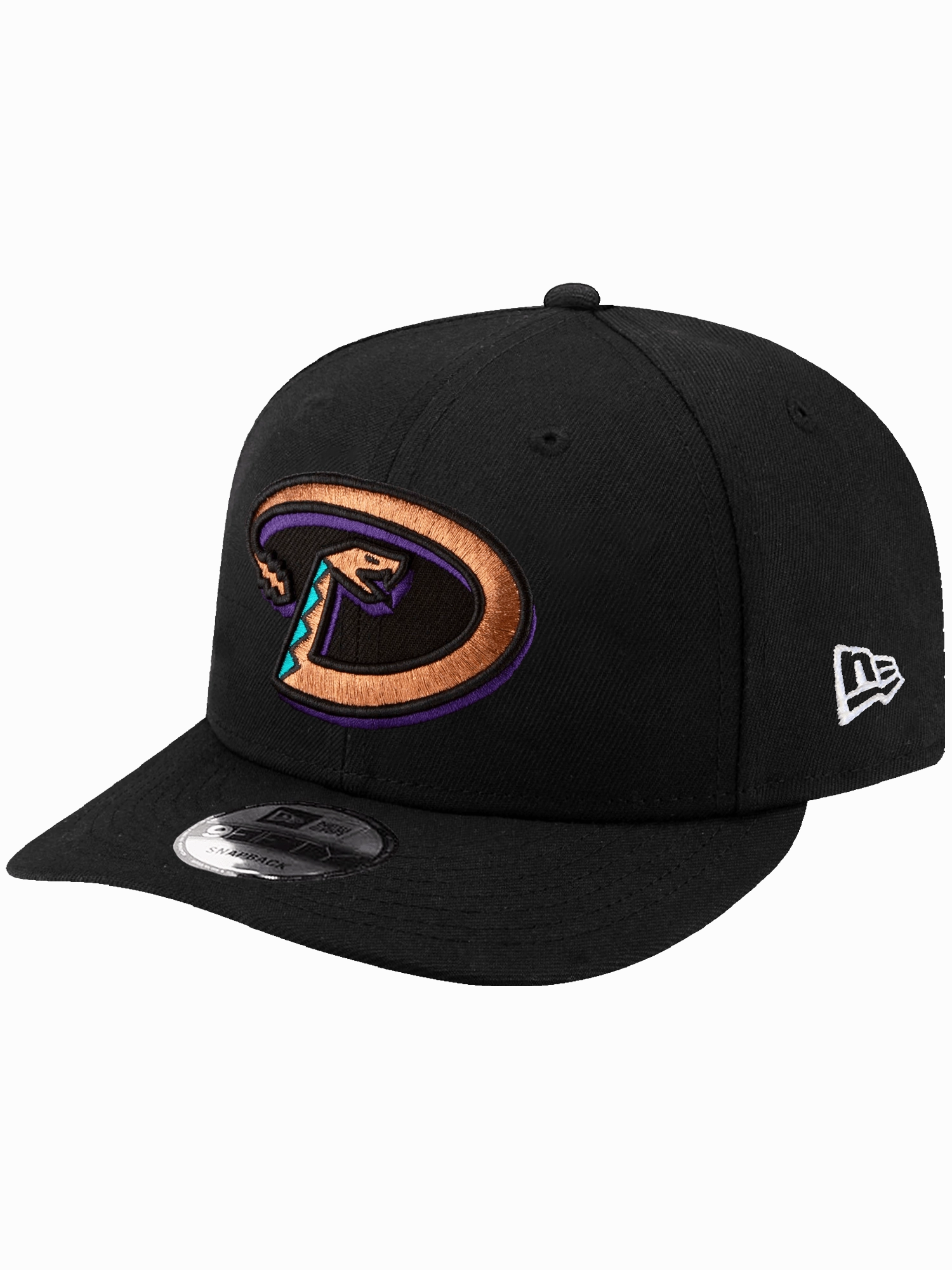 Arizona Diamondbacks New Era MLB World Series Patch Pre-Curved 9FIFTY Snapback Hat - Black