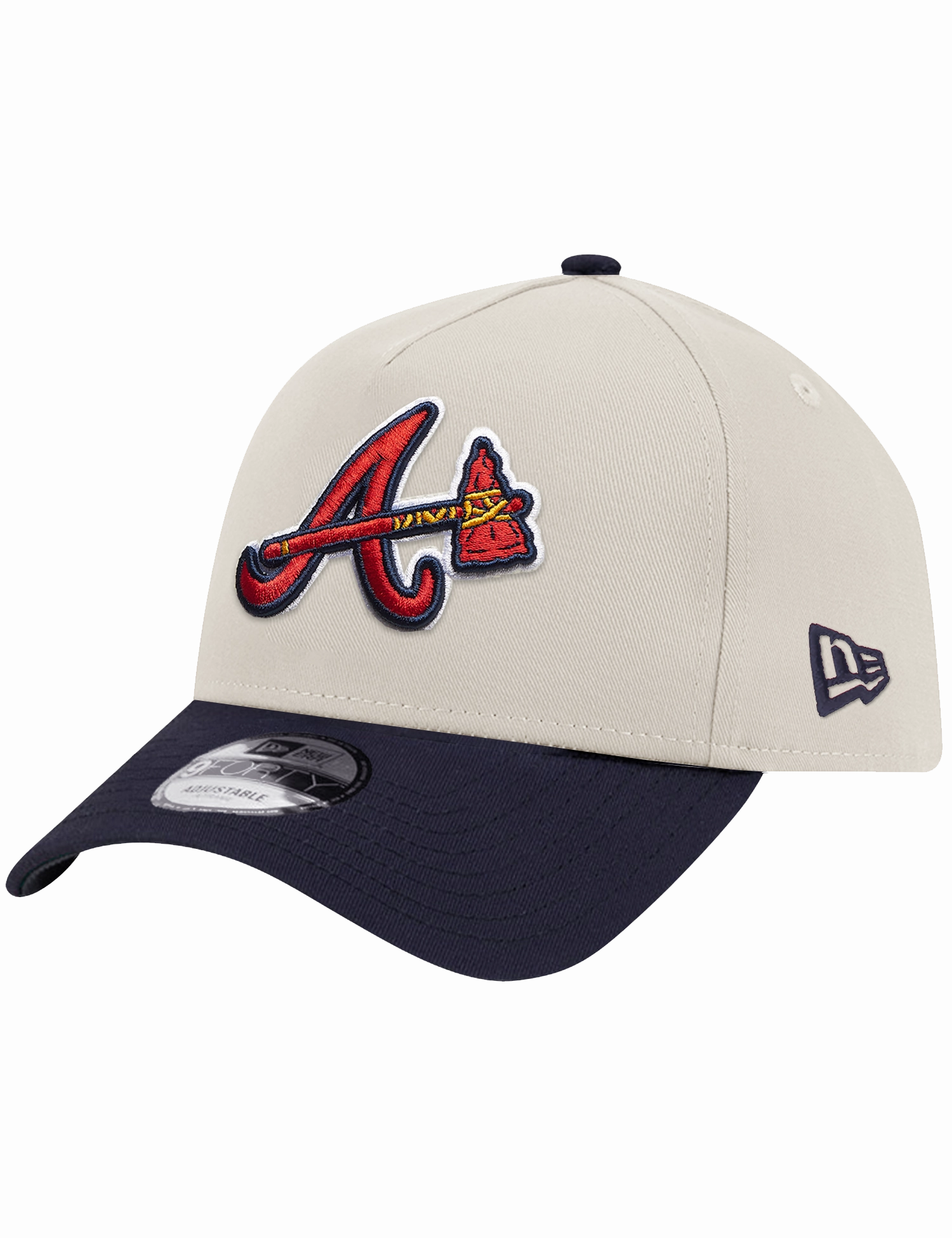 Atlanta Braves New Era MLB 00 All Star 9FORTY A-Frame Snapback Hat - Stone