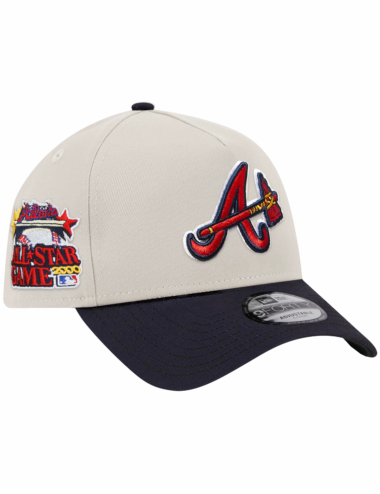 Atlanta Braves New Era MLB 00 All Star 9FORTY A-Frame Snapback Hat - Stone