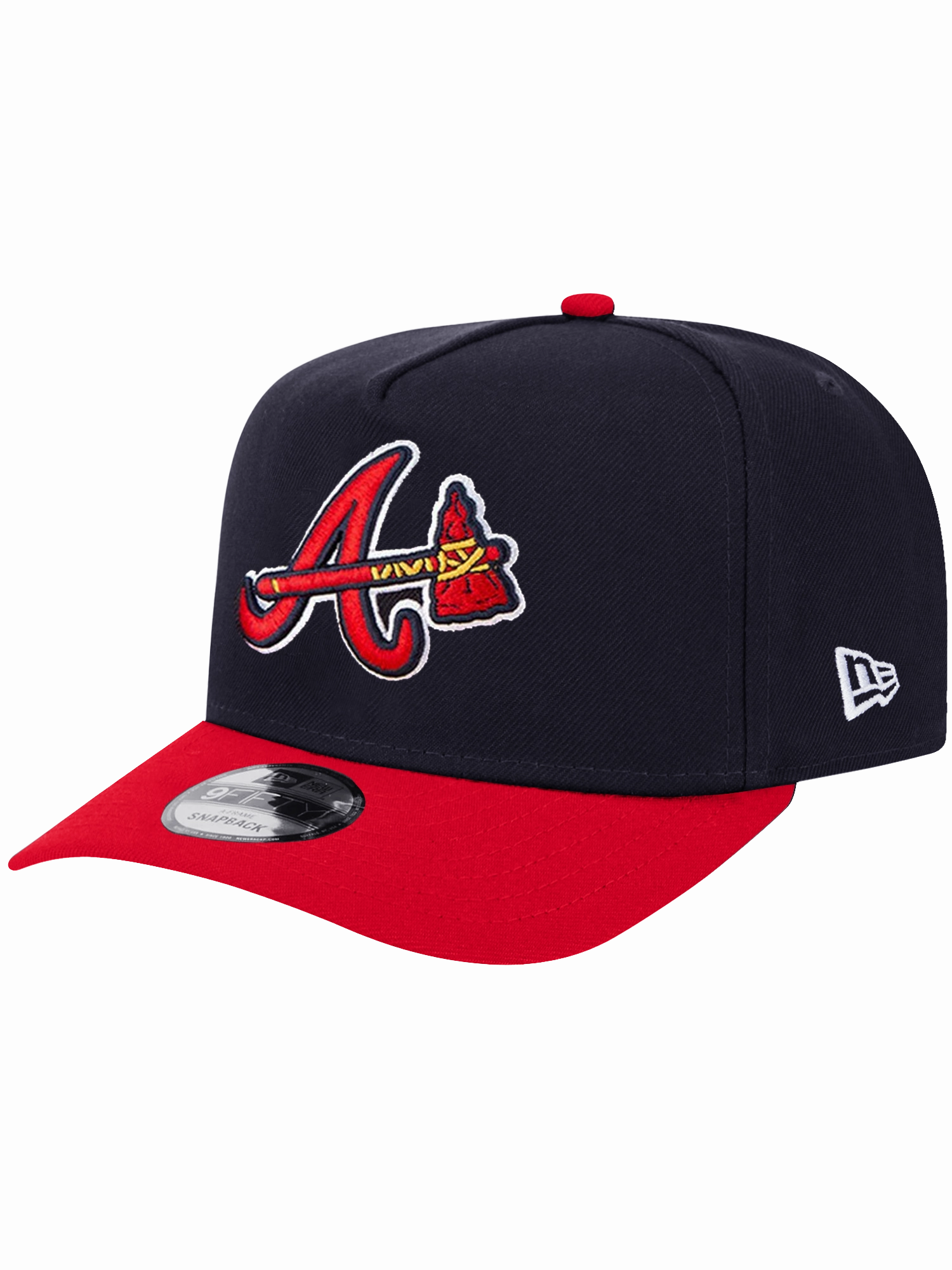 Atlanta Braves New Era MLB 90th Ann 2T Pre-Curved 9FIFTY A-Frame Snapback Hat