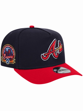Atlanta Braves New Era MLB 90th Ann 2T Pre-Curved 9FIFTY A-Frame Snapback Hat
