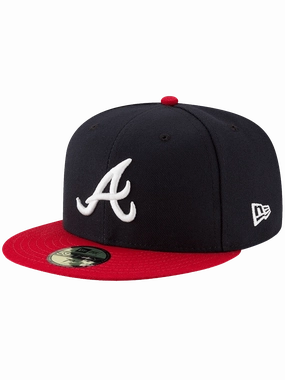 Atlanta Braves New Era MLB On-Field AC 59FIFTY Fitted Hat - Navy