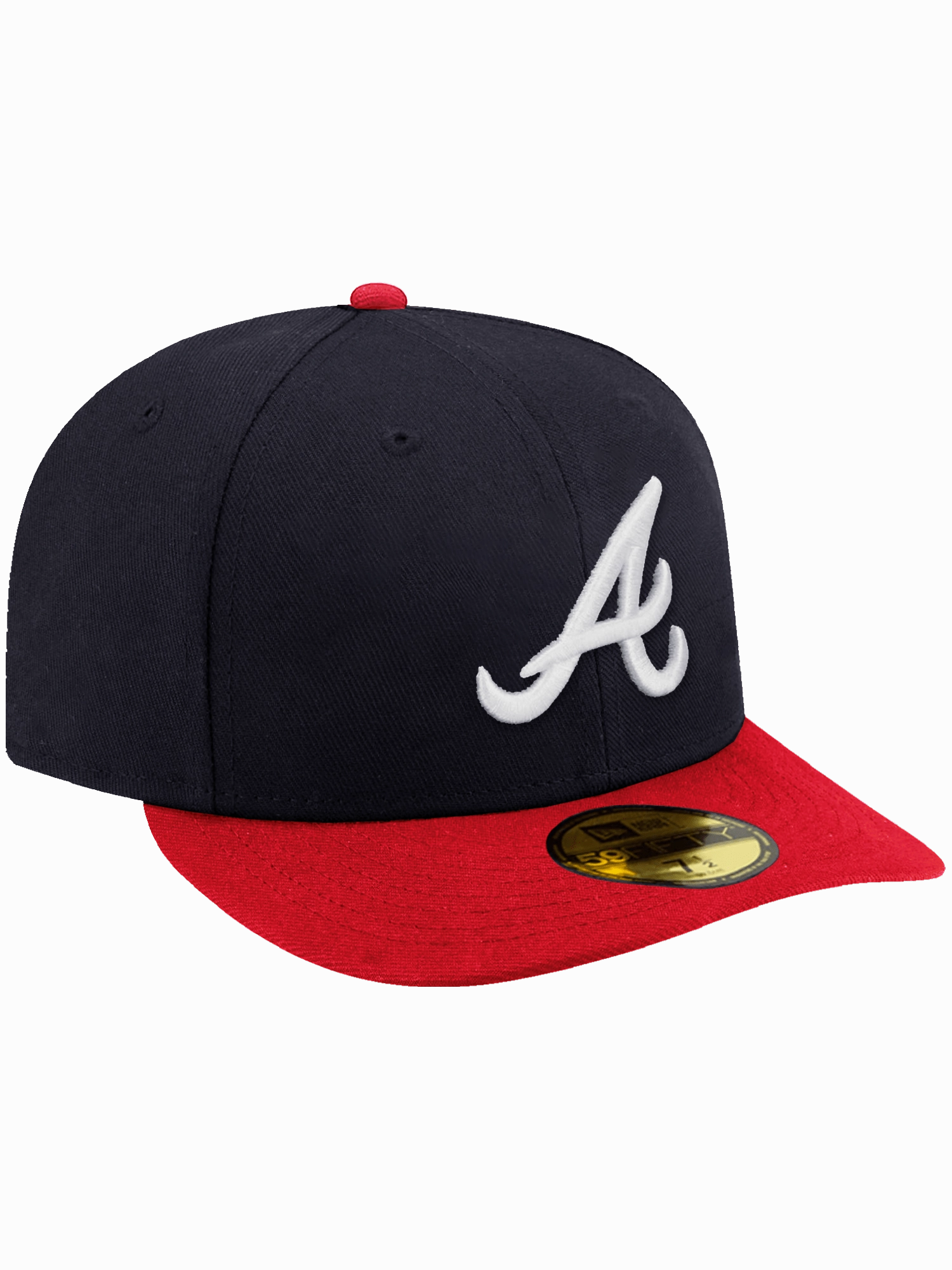 Atlanta Braves New Era MLB On-Field AC Pre-Curved 59FIFTY Fitted Hat - Navy