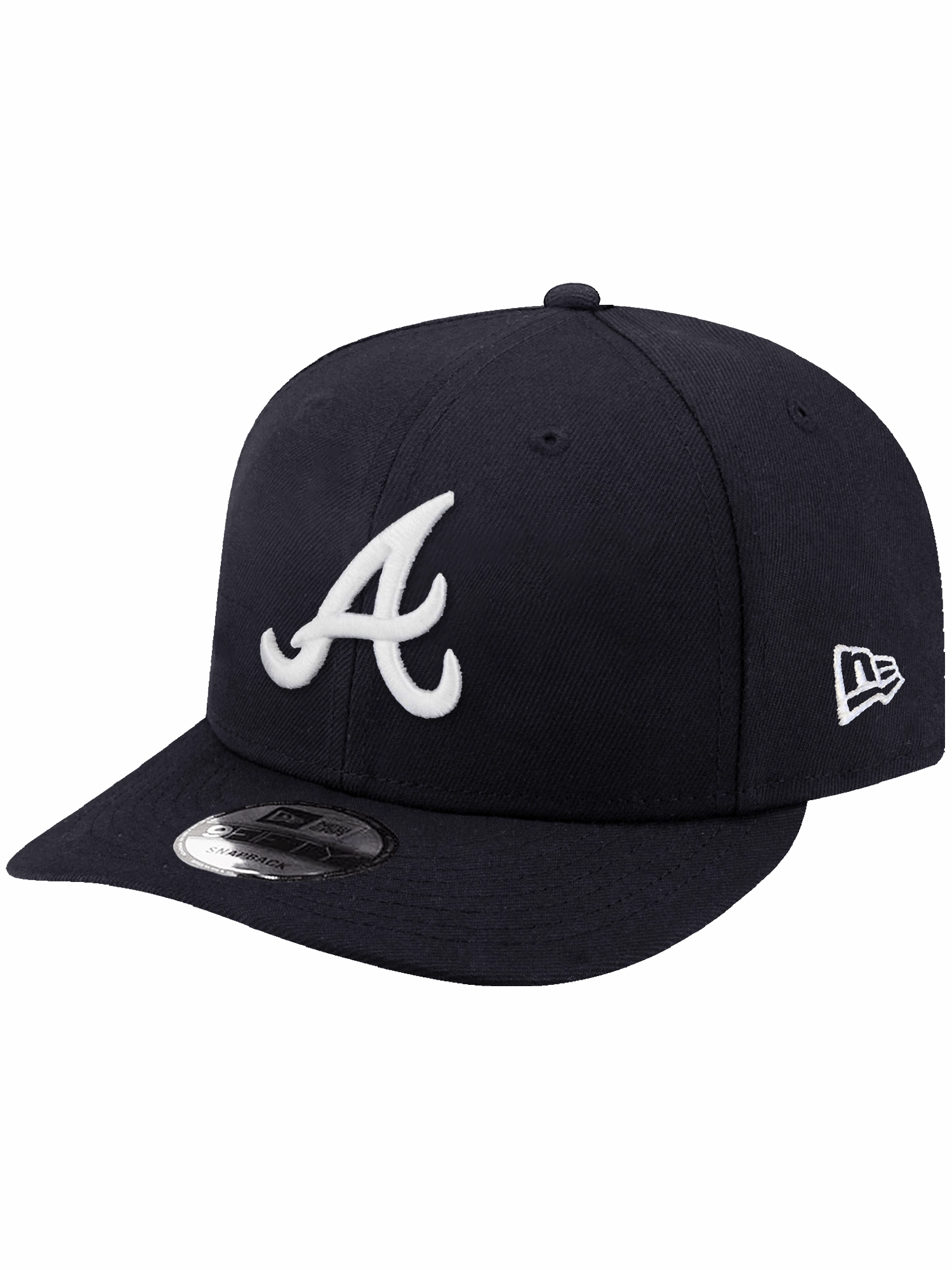 Atlanta Braves New Era MLB Team Pre-Curved 9FIFTY Snapback Hat - Navy