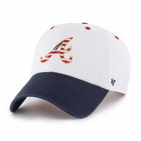ATLANTA BRAVES PATRIOTIC FLAG FILL '47 CLEANUP
