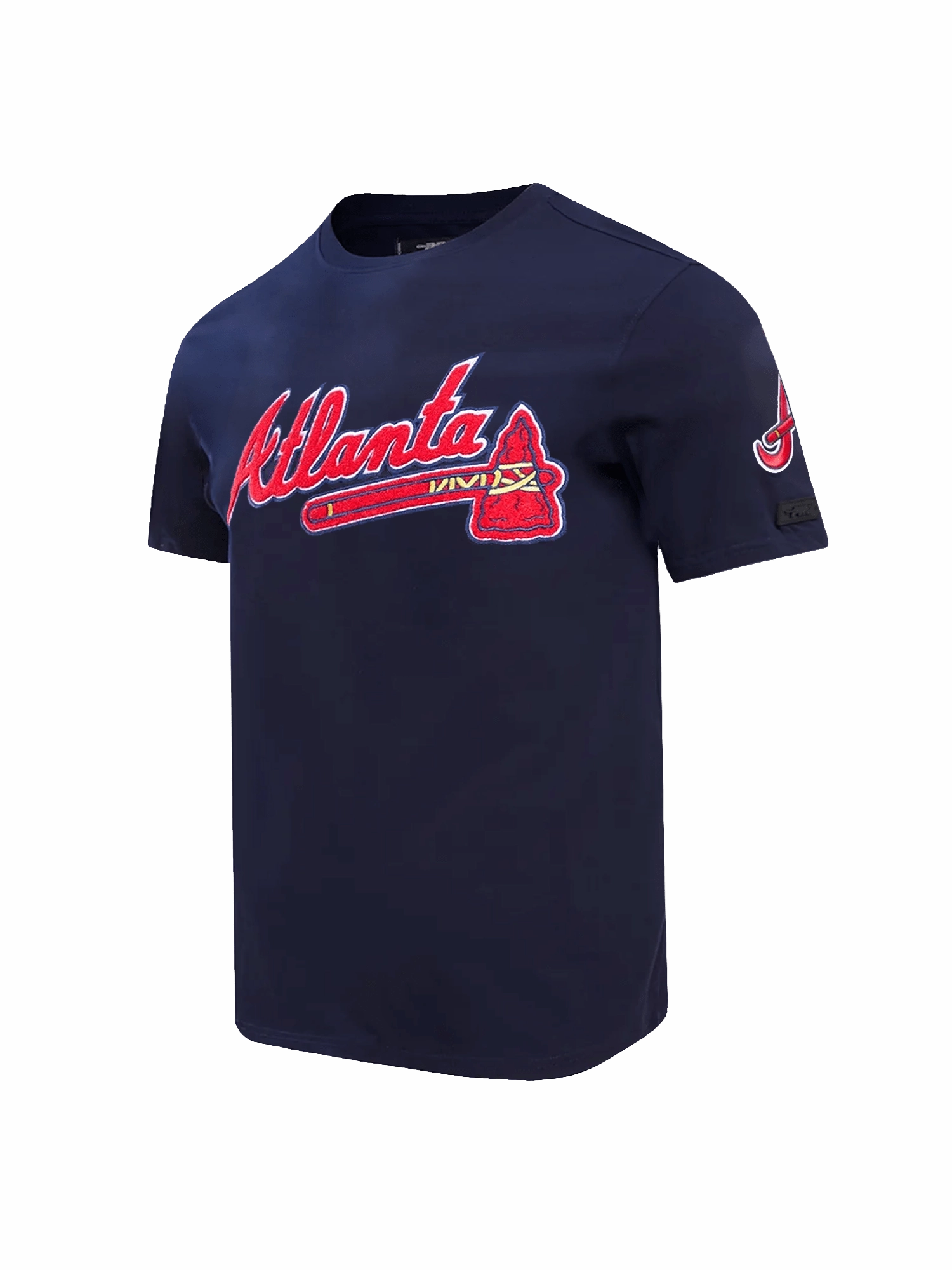 Atlanta Braves Pro Standard MLB Team Chenille Flex T-Shirt - Navy