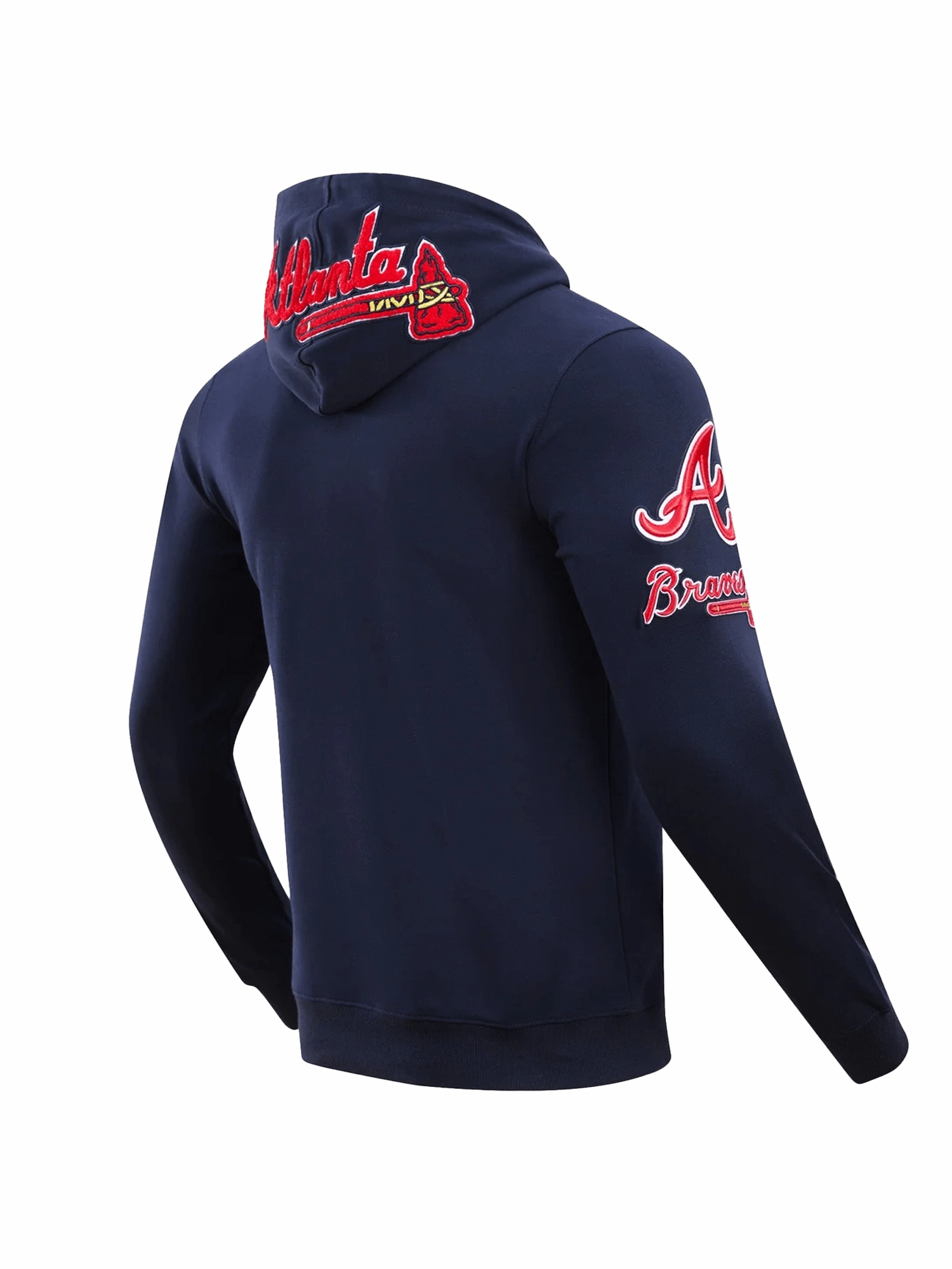 Atlanta Braves Pro Standard MLB Team Chenille Hoodie Jumper  - Navy