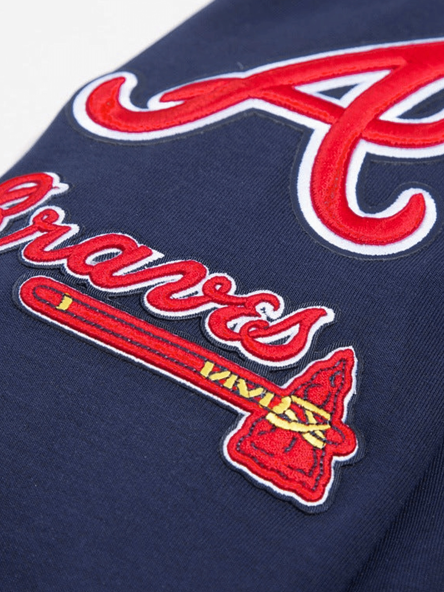 Atlanta Braves Pro Standard MLB Team Chenille Hoodie Jumper  - Navy