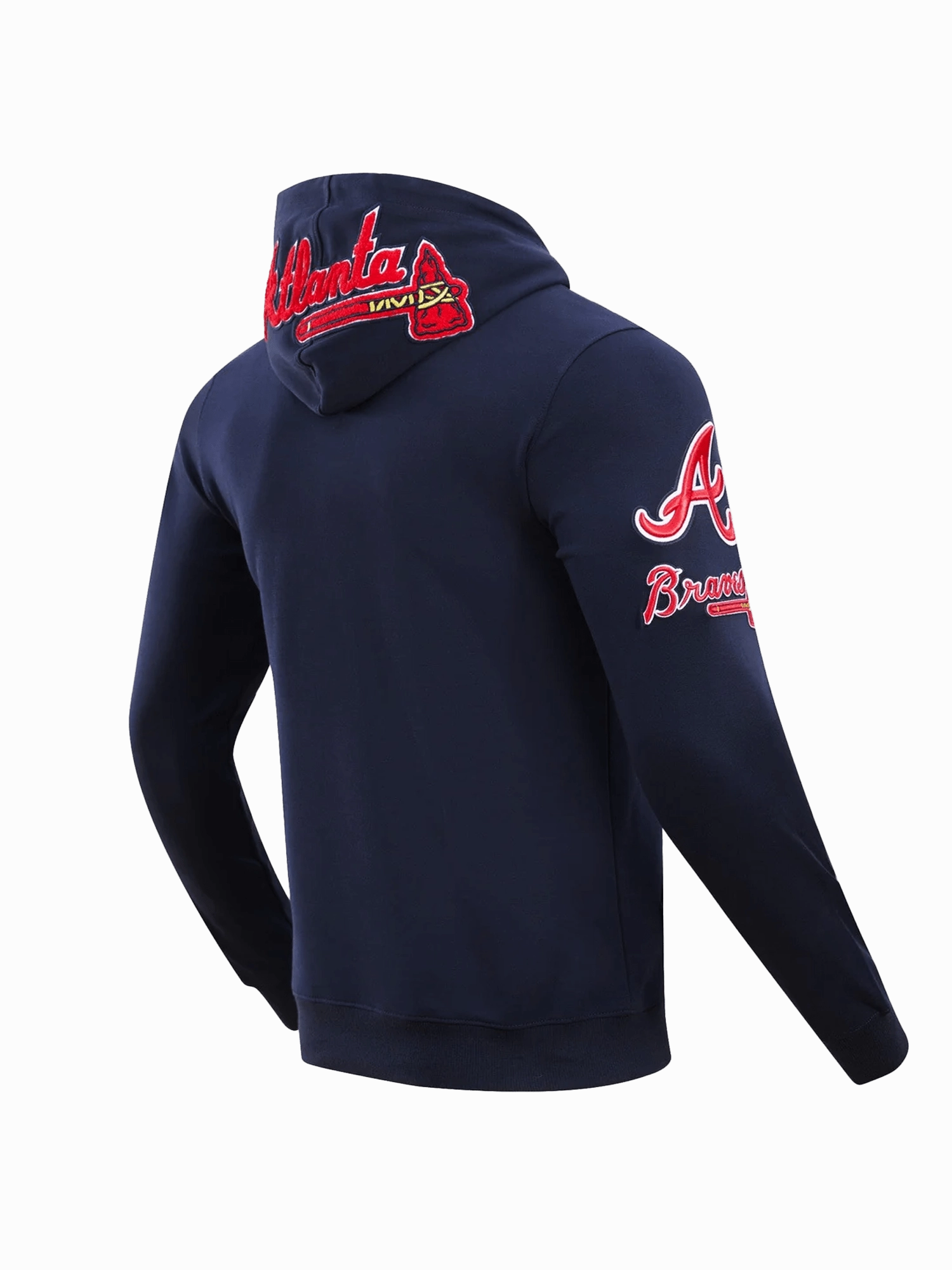 Atlanta Braves Pro Standard MLB Team Chenille Hoodie Jumper  - Navy