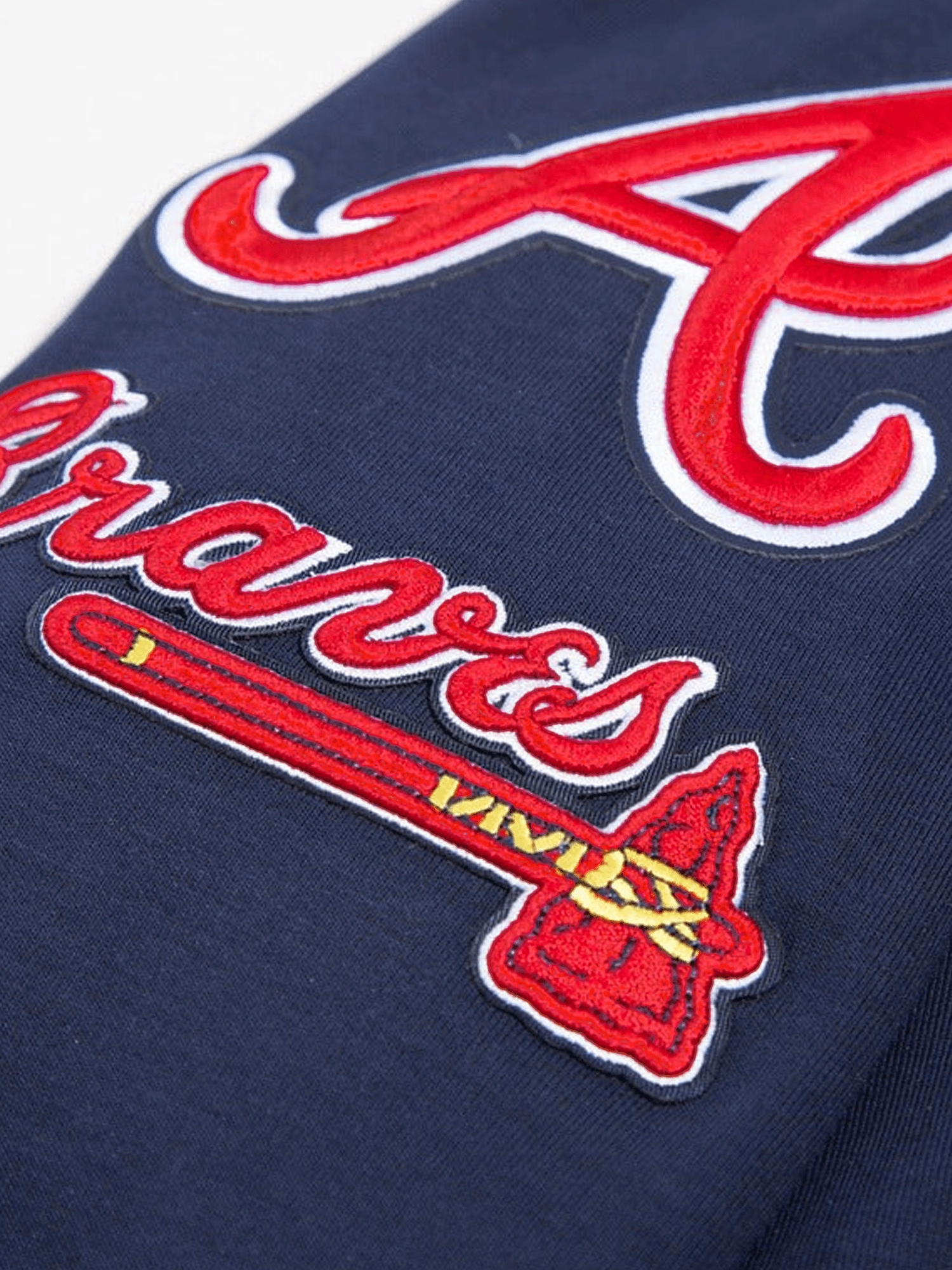 Atlanta Braves Pro Standard MLB Team Chenille Hoodie Jumper  - Navy