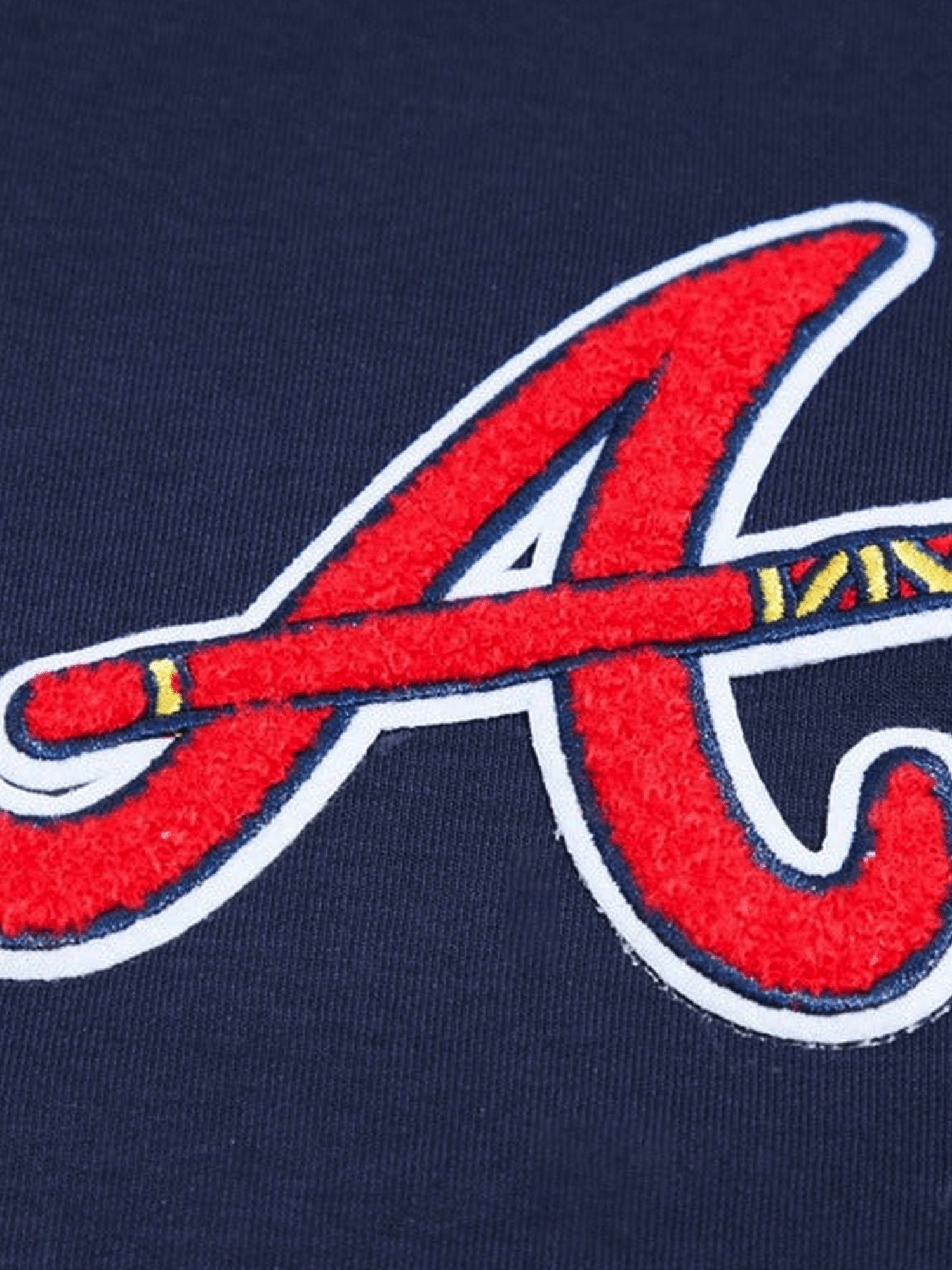 Atlanta Braves Pro Standard MLB Team Chenille Hoodie Jumper  - Navy