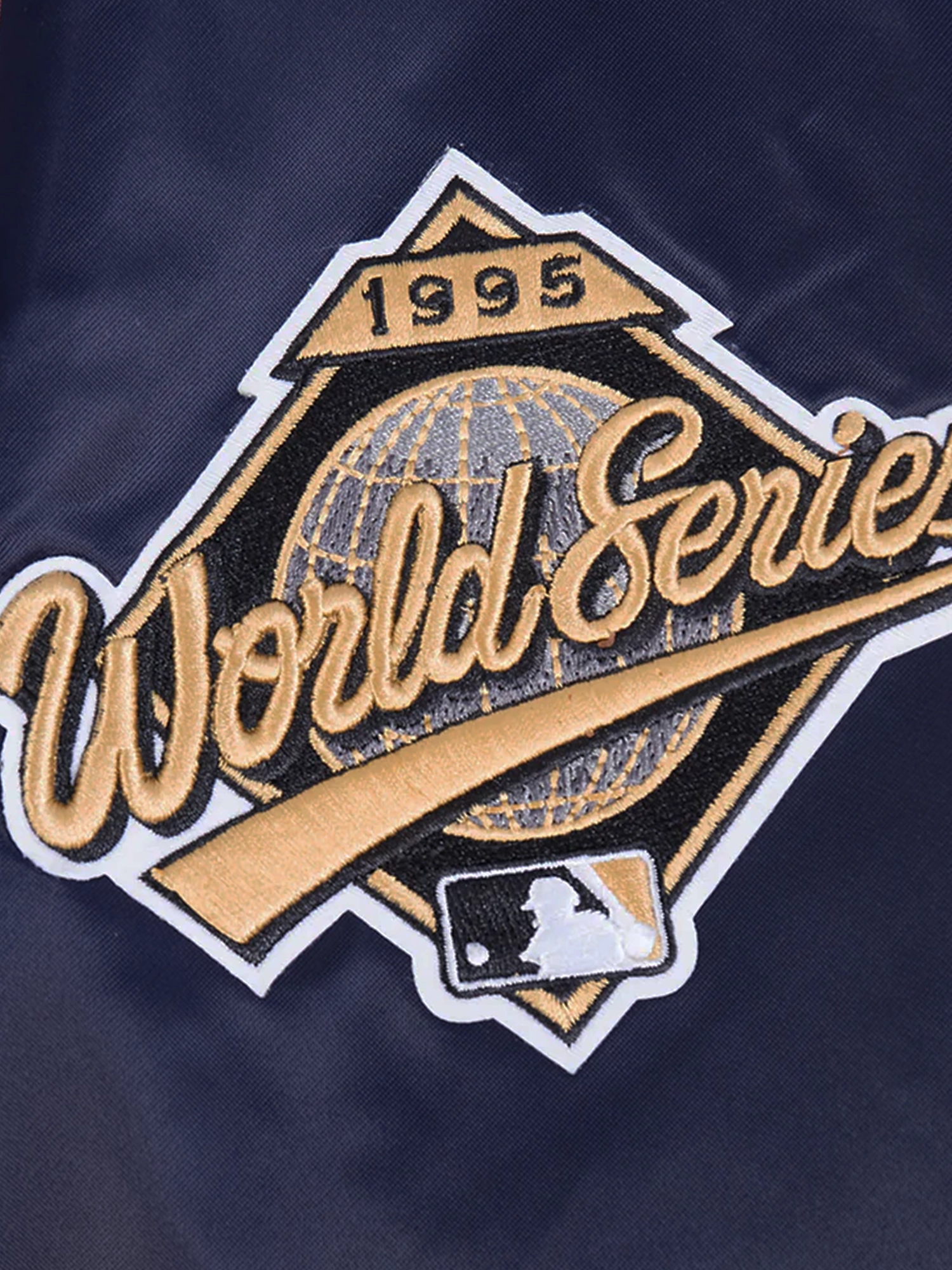 Atlanta Braves Pro Standard MLB Team Classic Satin Button Jacket - Navy