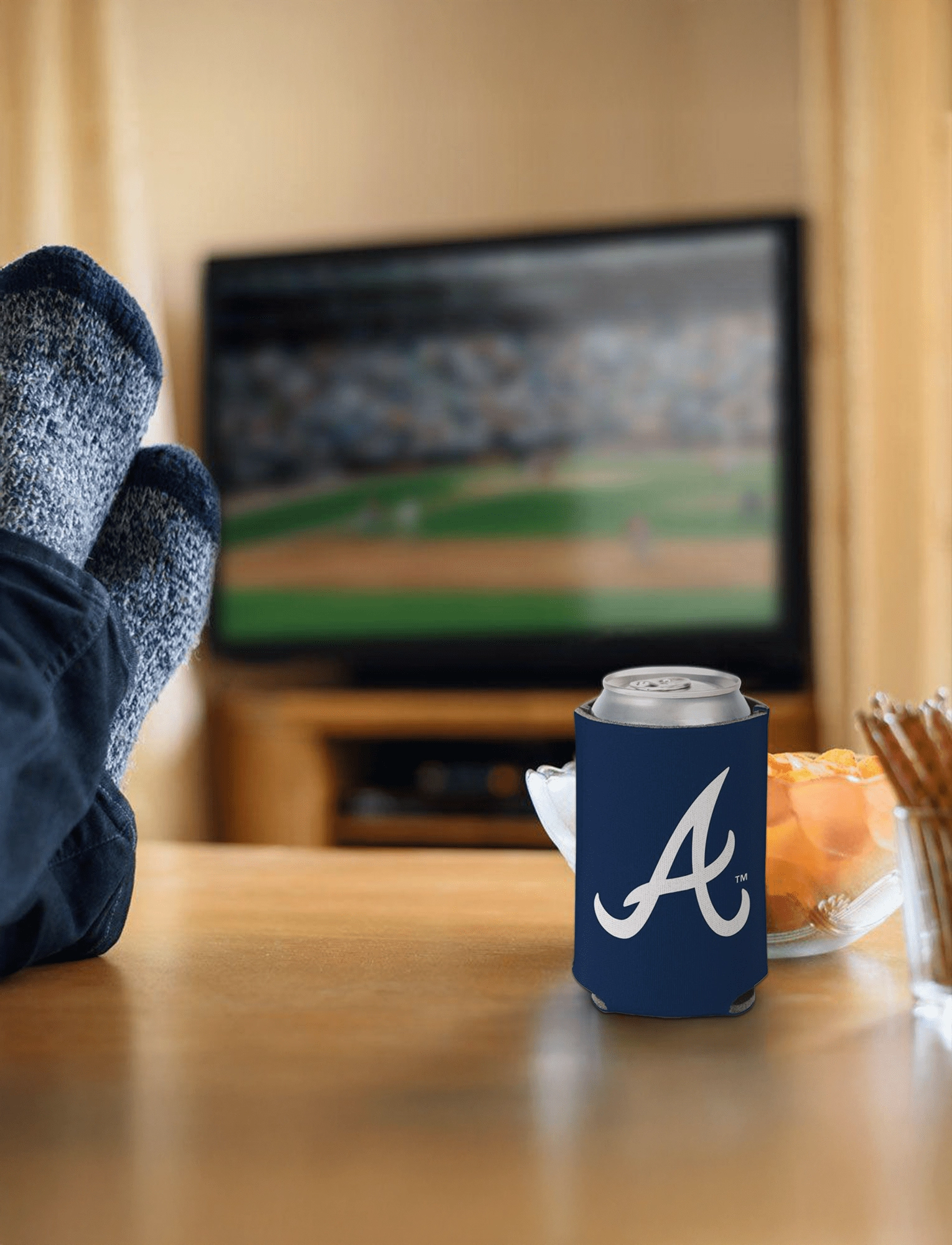 Atlanta Braves Wincraft MLB Double Sided Can Cooler/Stubby Holder