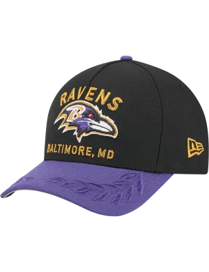 Baltimore Ravens New Era NFL 25 Draft 9FORTY M-Crown Snapback Hat - Black