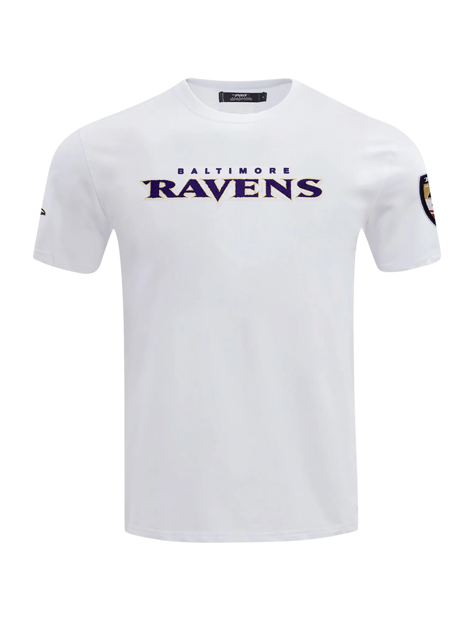 Baltimore Ravens Pro Standard NFL Classic Chenille Flex T-Shirt - White