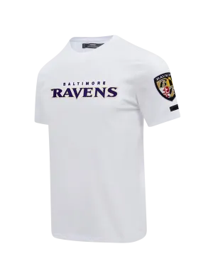 Baltimore Ravens Pro Standard NFL Classic Chenille Flex T-Shirt - White