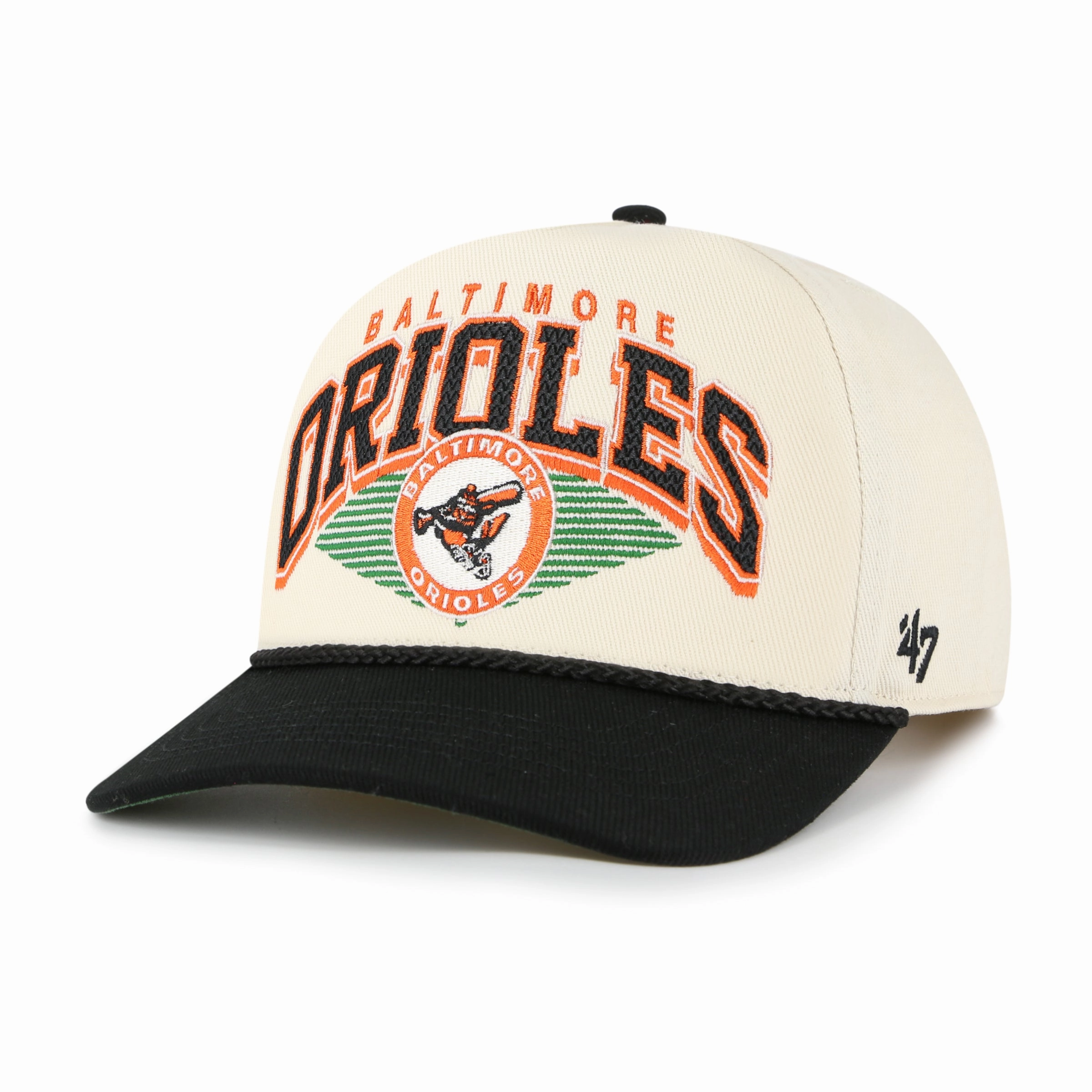 BALTIMORE ORIOLES COOPERSTOWN POMONA ROPE '47 HITCH