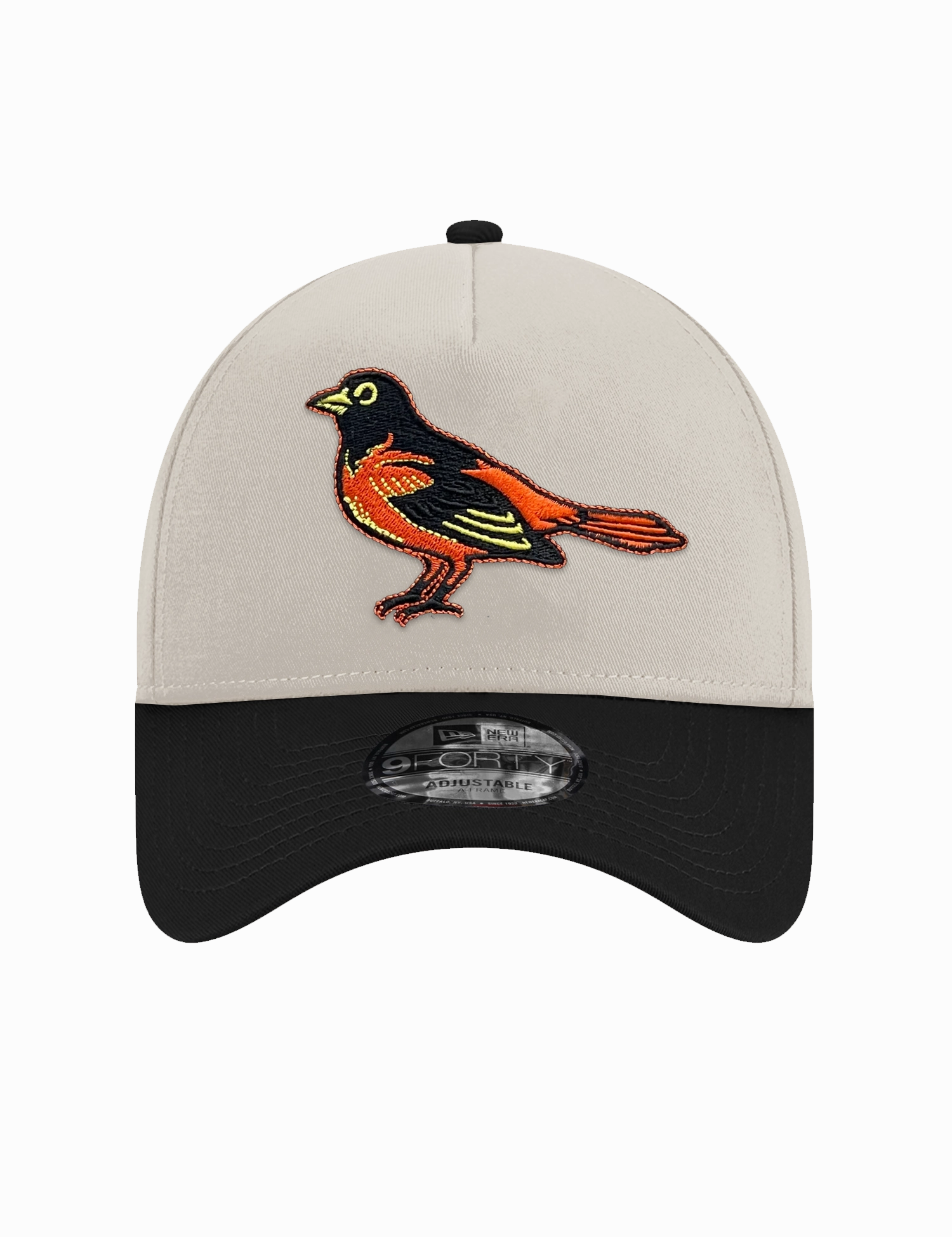 Baltimore Orioles New Era MLB 1970 World Series 9FORTY A-Frame Snapback Hat - Stone