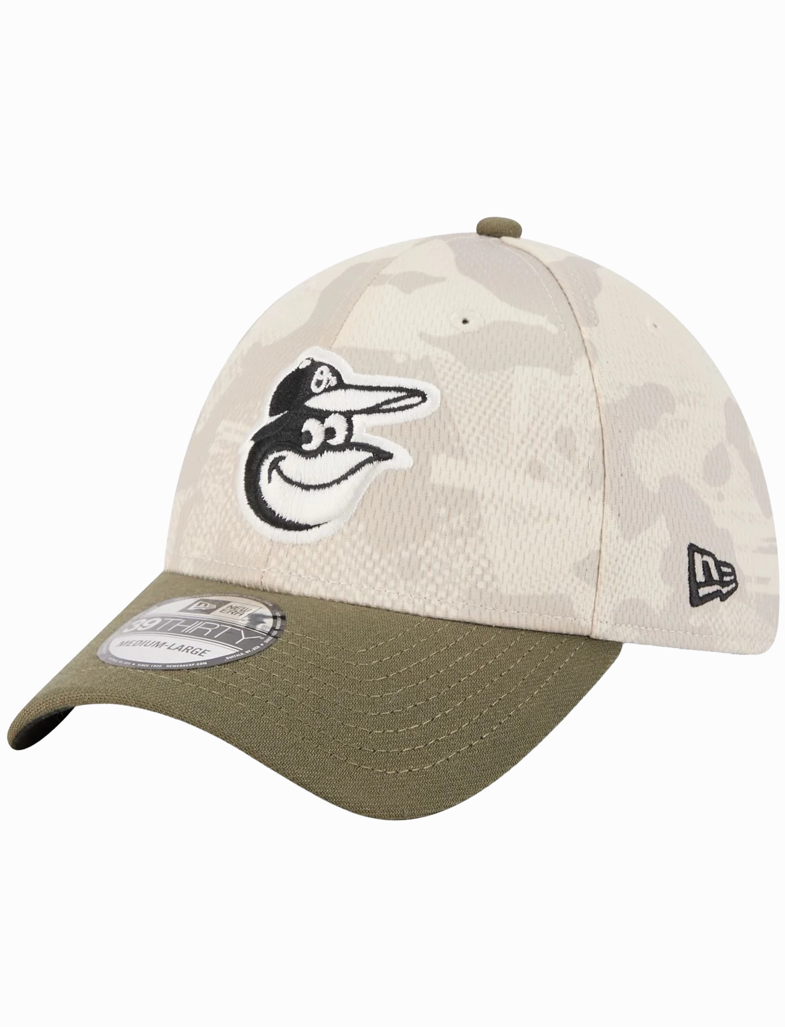 Baltimore Orioles New Era MLB Armed Forces 2025 39THIRTY Stretch-Fit Hat