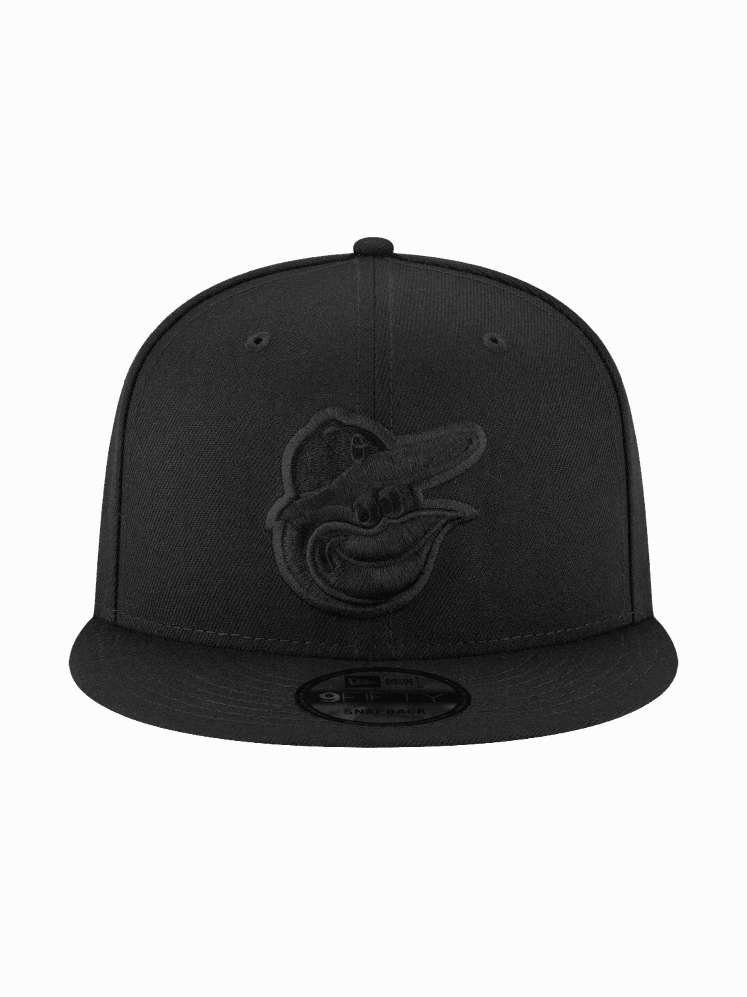 Baltimore Orioles New Era MLB Black On Black 9FIFTY Snapback Hat