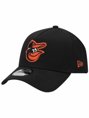 Baltimore Orioles New Era MLB Team 9FORTY A-Frame Snapback Hat - Black