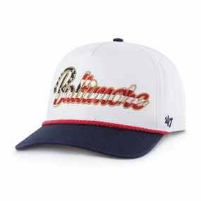 BALTIMORE ORIOLES PATRIOTIC OVERHAND '47 HITCH