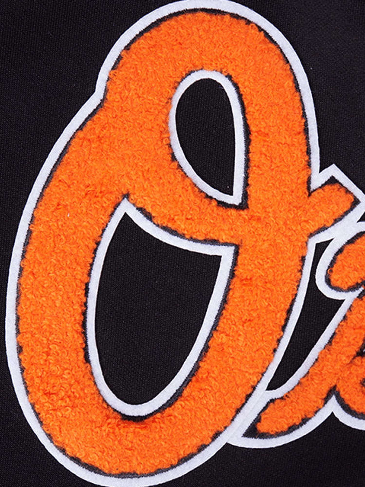 Baltimore Orioles Pro Standard MLB Team Chenille Hoodie Jumper  - Black