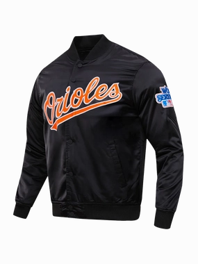Baltimore Orioles Pro Standard MLB Team Classic Satin Button Jacket - Black