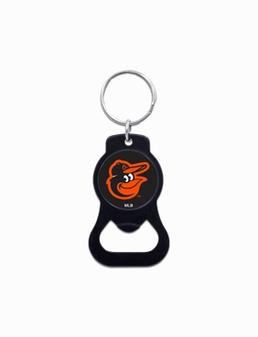 Baltimore Orioles Wincraft MLB Team Logo/Black Bottle Opener Key Ring