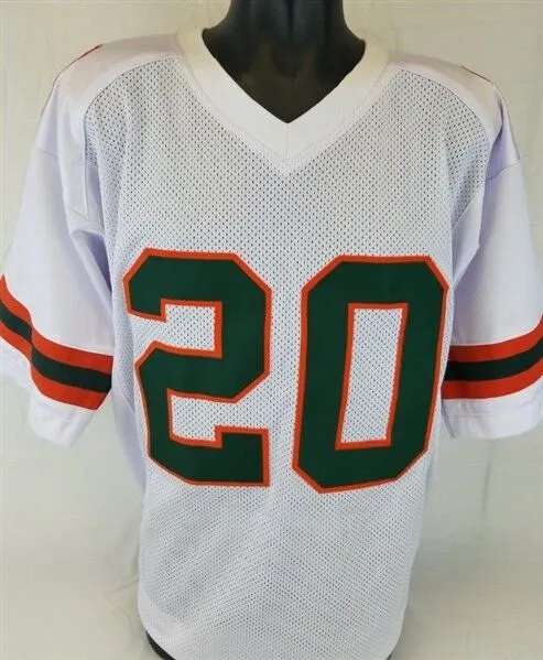 Bernie Kosar Signed Miami Hurricanes White Jersey (JSA COA) 1983 National Champs