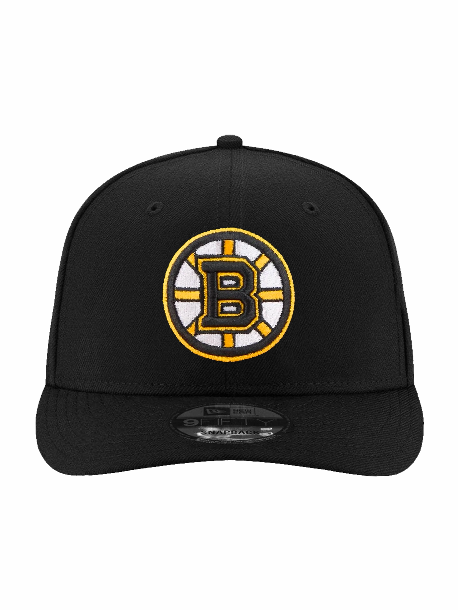 Boston Bruins New Era NHL Team 9FIFTY Pre-Curved Snapback Hat - Black