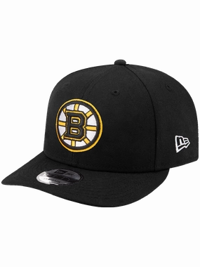 Boston Bruins New Era NHL Team 9FIFTY Pre-Curved Snapback Hat - Black