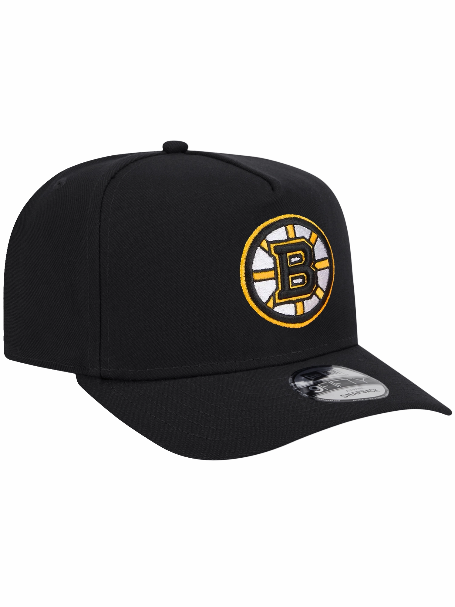 Boston Bruins New Era NHL Team Pre-Curved 9FIFTY A-Frame Snapback Hat - Black