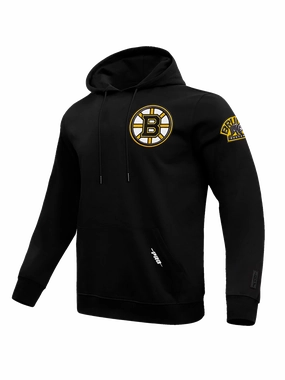 Boston Bruins Pro Standard NHL Team Chenille Hoodie Jumper - Black